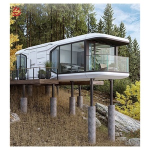 Akıllı kontrol sistemi ile prefabrik ev Modern mobil prefabrik konteyner kapsül ev - Product Image 1