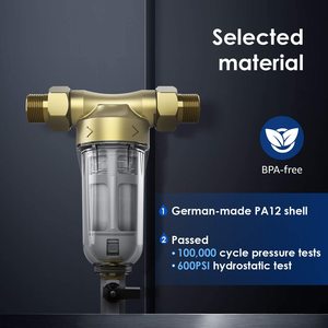 旋转下降沉积物过滤器全屋预过滤系统反冲洗功能50微米 - Product Image 6
