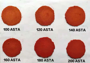 Abd/ab depo ASTA 60/80/120/180/200/240 kurutulmuş kurutulmuş kırmızı Paprika/biber tozu