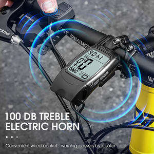 WEST BIKING-ordenador para bicicleta 3 en 1, claxon inalámbrico, pantalla grande, multifuncional, funciona fácilmente - Product Image 5