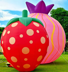 Lớn ngoài trời dứa bóng khổng lồ PVC trái cây mô hình Inflatable cho quảng cáo cho khuyến mãi với hiệu ứng ánh sáng - Product Image 3