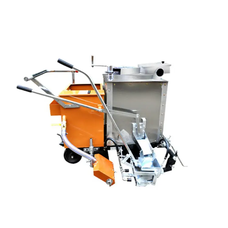 Hand Push Hot Melt Thermoplastic Painting Highway Road Line Marking Machine