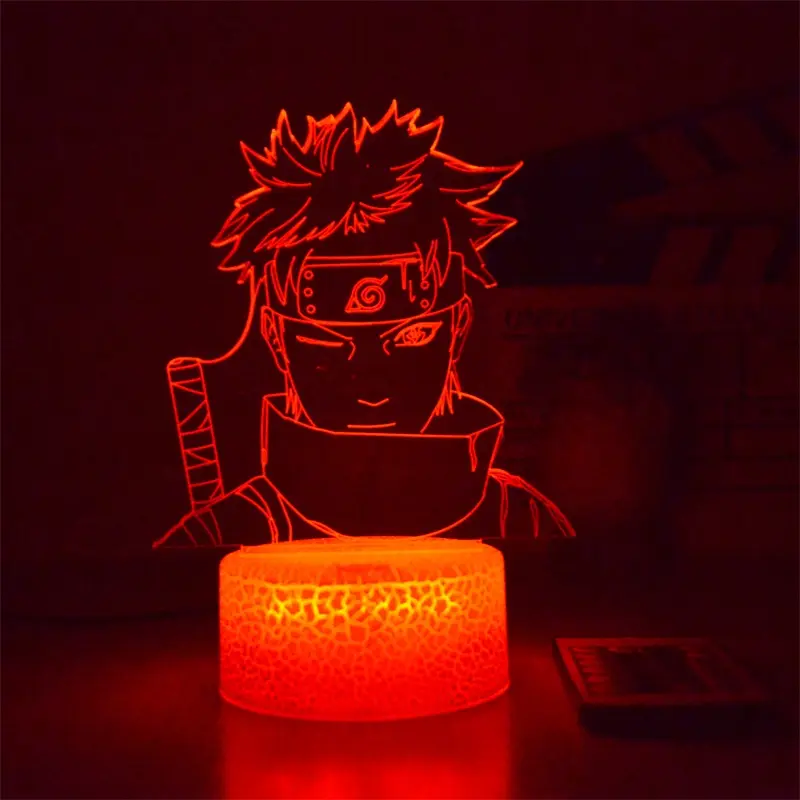 Échantillon gratuit de veilleuse à Led 4000 + Designs Anime 3d en acrylique, veilleuse réinscriptible