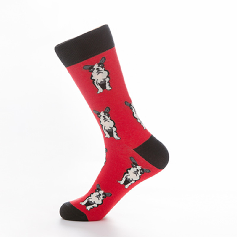 New Design Pet Socks Dogs Nice Men Wholesale Socks Fashion Mid Calf Plus Size Crew Socks