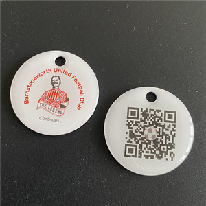 URL codificato Resina Epossidica Qr Codice Rfid Keyfob - Product Image 3