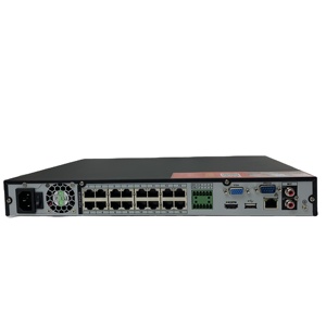 Dahua-Grabadora de vídeo en red de 16 canales, 1U, 2 discos duros, 16PoE Lite, resolución de 8MP, formato de compresión de vídeo H.265