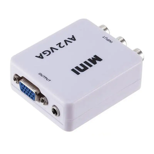 Mini HD RCA CVBS AV to <strong>VGA</strong> Video Converter Av2vga Video Converter with 3.5mm Audio Plug for Computer TV Projector Display - Product Image 5