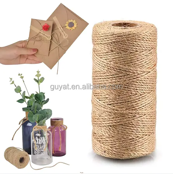 Corda di iuta spago corda di canapa corda di spago di sisal può essere utilizzata per la decorazione dell'imballaggio agricoltura allevamento di animali ecc