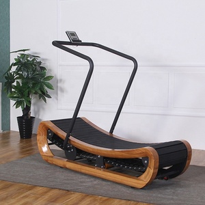 Ev Fitness koşu bandı Motor yok güçsüz ahşap manuel kavisli koşu bandı - Product Image 2