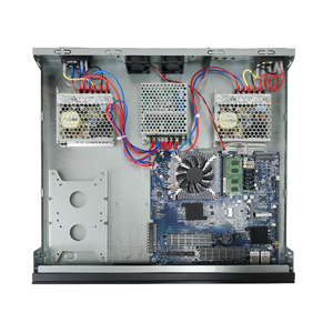 BKHD Precio de fábrica Red profesional 1U Rack Firewall Adaptador de Corriente Dual Módulo redundante Soporte I3 i5 i7 Expandible 6 * SFP