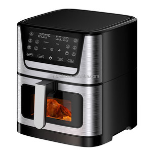 Aifa ventana de vidrio 4L 4,5 litros Capacidad Horno eléctrico Freidora de aire de estilo moderno con control digital Diseño de plástico cuadrado - Product Image 4