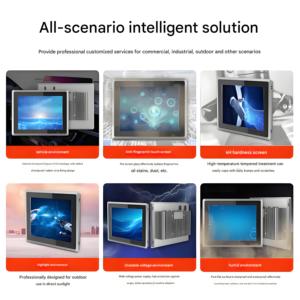 Completamente chiuso a doppia rete di controllo industriale incorporato pannello PC con doppia porta seriale tutti gli accessori in alluminio in magazzino - Product Image 5