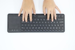 Mini RGB teclado inalámbrico portátil teclado WiFi teclado inalámbrico para móvil con panel táctil