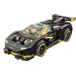 Hot Lambo <strong>EVO</strong> Speed Super Racing Car DIY Building Blocks Kit Educational ABS Plastic Modern <strong>Model</strong> Toy in Box Sets for Kids - Product Image 1