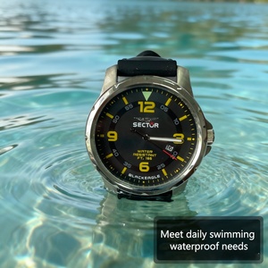 Chất lượng cao thể thao nam Thạch anh đồng hồ sang trọng Silicone Đồng hồ chống thấm nước sáng của nam giới đồng hồ - Product Image 5