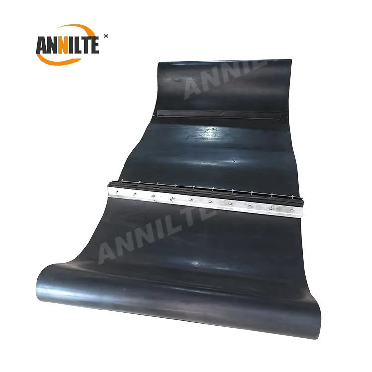 ANNILTE iron remover magnetic separator black baffle endless rubber conveyor belt