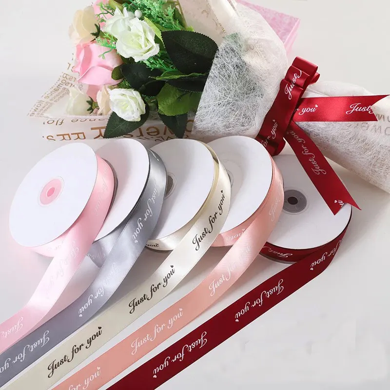 MSD-Cinta de satén personalizada, Logo impreso para regalo, embalaje de seda, cintas personalizadas para decoración de boda