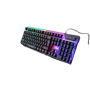 The New LED Colorful <strong>Keyboard</strong> and Mouse Combination Wired USB 104 Keys Ergonomic <strong>Keyboard</strong> Mouse Set Is Suitable for Gamer - Product Image 1