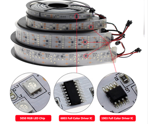 Tira de luces LED RGB con control remoto inteligente de 60W, resistente al agua IP67, para interiores y exteriores, flexible, DC12V, colorida, para ambiente - Product Image 6