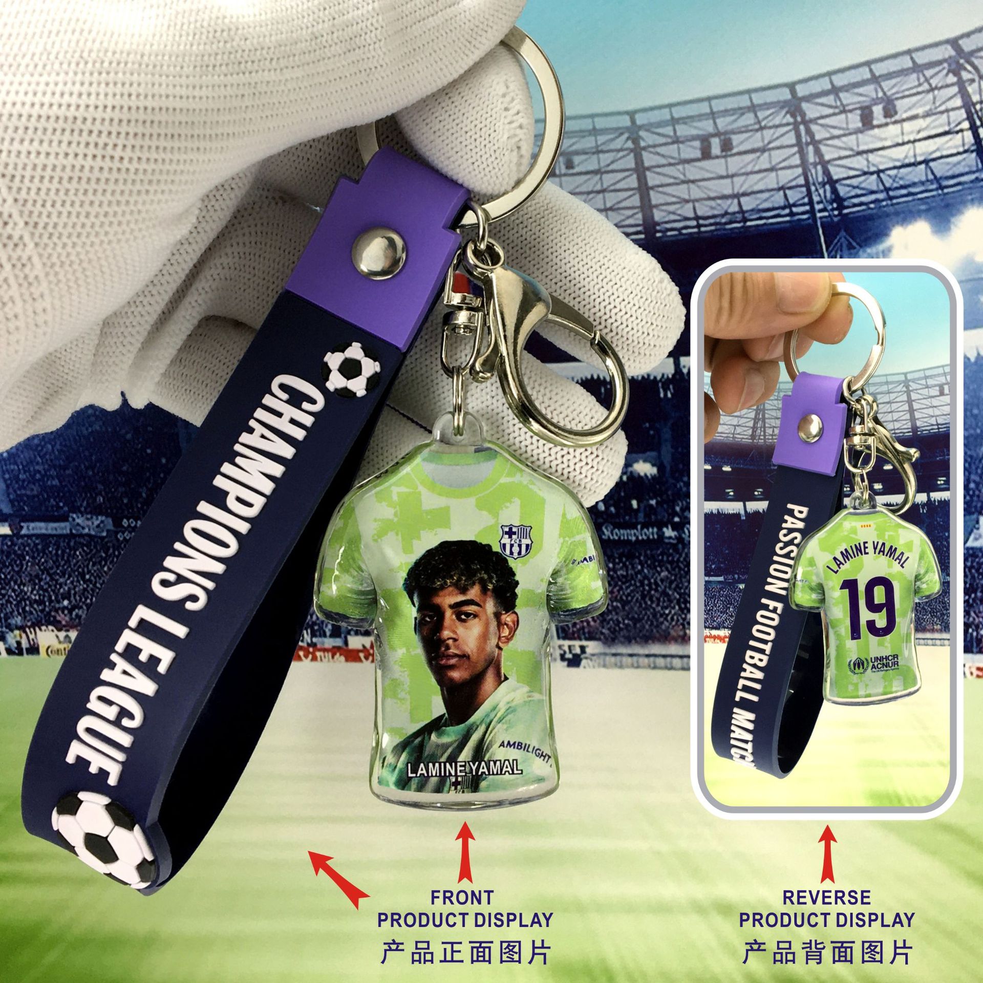 24-25 season Barcelona away-19# Yamal B + dark blue bracelet