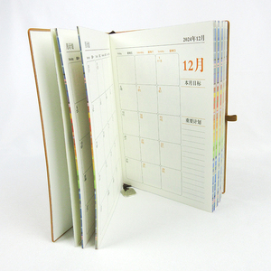Venta al por mayor personalizado A5 con correa elástica PU diario cuaderno impreso marca Logo diario Bloc cuaderno de notas de cuero PU - Product Image 3