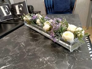 24英寸透明亚克力花瓶长方形花卉摆件餐桌长长方形花瓶 - Product Image 4