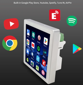 Controlador de música Ble con pantalla táctil, 2 canales, 25W, 4 pulgadas, WiFi, función de música, sistema Android, amplificador de Audio WiFi - Product Image 5