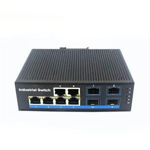 10/100M interruttore POE industriale 4 porta POE a 4SC fibra Ethernet interruttore di rete con DC48 ~ 57V potenza ridondante - Product Image 1