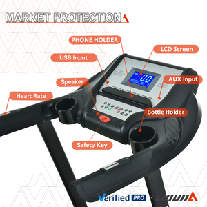 Lijiujia Bán Nóng Có Thể Gập Lại Thương Mại 46Cm Lớn Chạy Máy Thiết Bị Sử Dụng Nhà Phòng Tập Thể Dục Thể Hình Cơ Giới Máy Chạy Bộ - Product Image 2