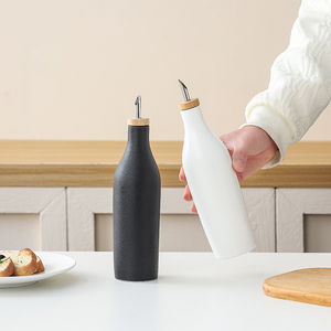 <strong>Wholesale</strong> hot sale Ceramic <strong>Oil</strong> and Vinegar Set Stainless Steel Spout porcelain Vinegar <strong>Oil</strong> <strong>Dispenser</strong>