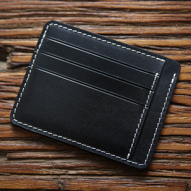 Cuir tanné végétal noir Harley