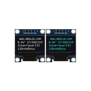Werksverkauf 0,96 Zoll 12864 128x64 OLED COG COB-Anzeige modul blau weiß gelb Farbe Bildschirm Panel SSD1315 4-polige I2C-Schnittstelle - Product Image 1