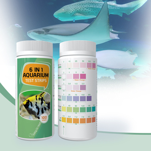 6 trong 1 Aquarium nước kiểm tra 100 miếng kiểm tra Strips Aquarium nước Bộ dụng cụ xét nghiệm cho Fish Pond - Product Image 3