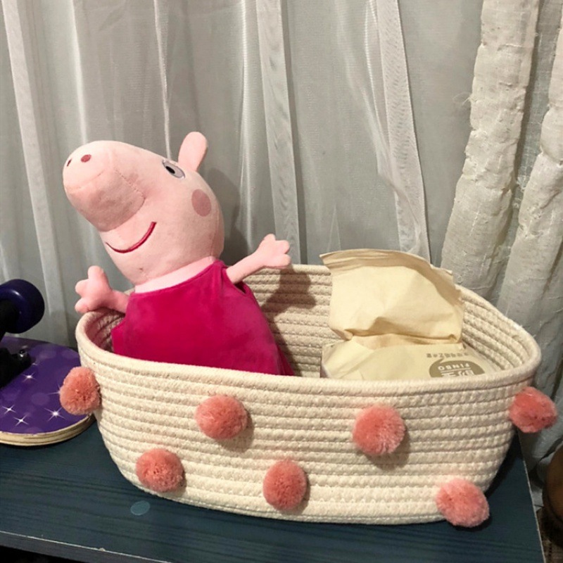 Large Pink Pom-Pom Piece (33*22*13)