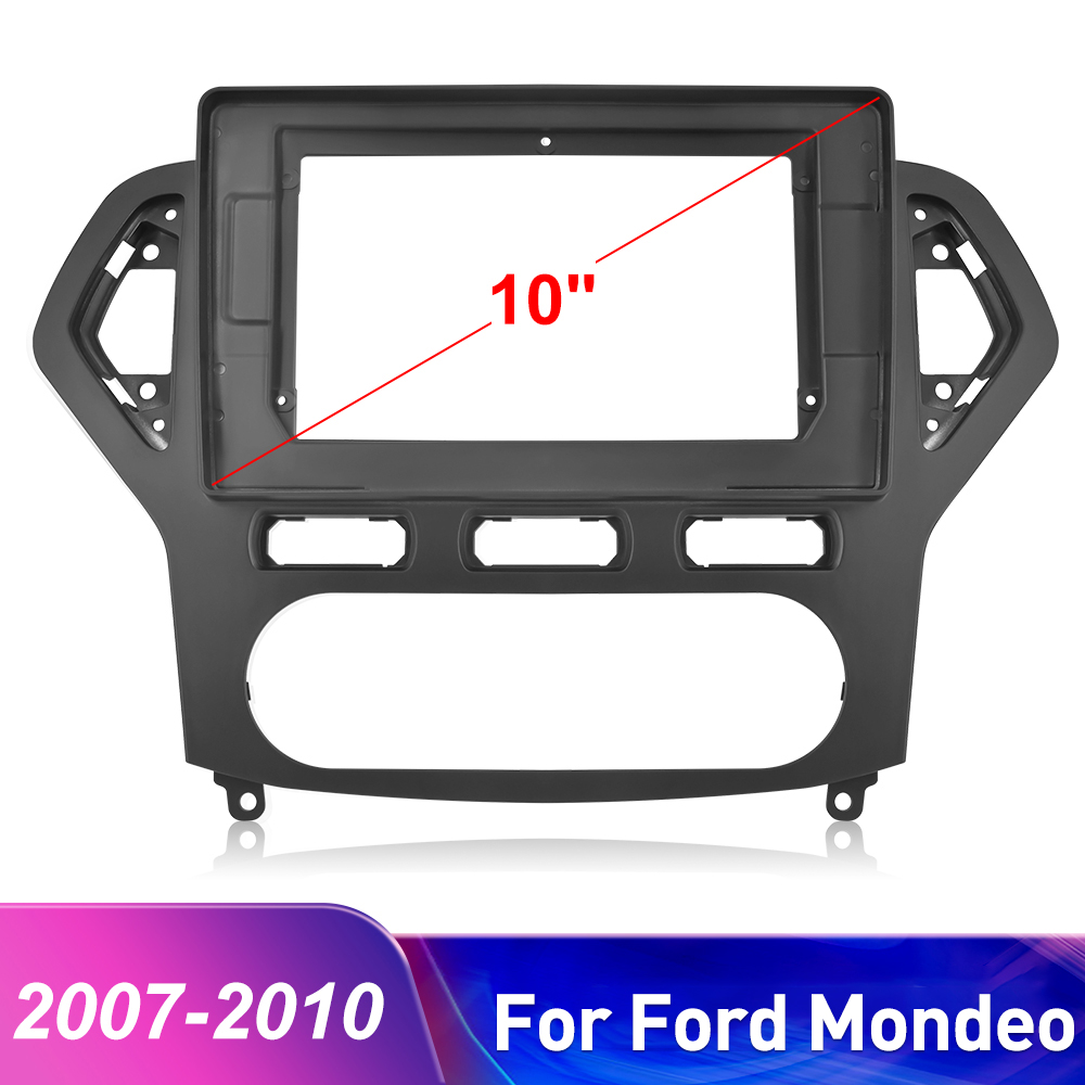 Podofo Android 10 Inch 2 Din Car radio DVD Player Frame For Ford/Mondeo Manual 2007-2010 With Protocol