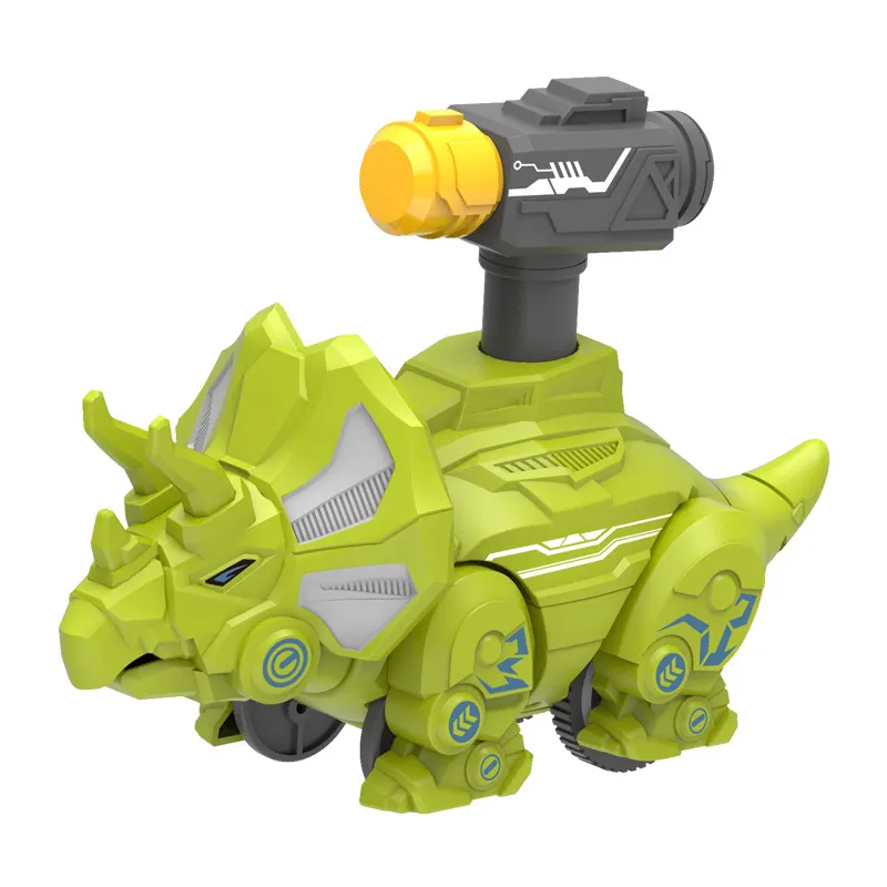 Coche de juguete de inercia para niños, juguete con dibujo de dinosaurio pequeño a presión, cuatro colores, 2023