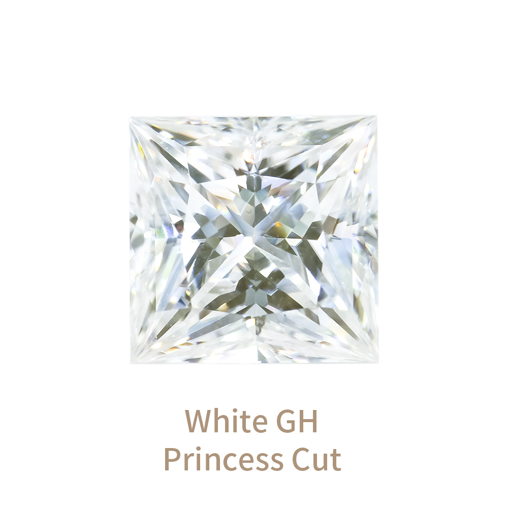 White GH Princess Cut
