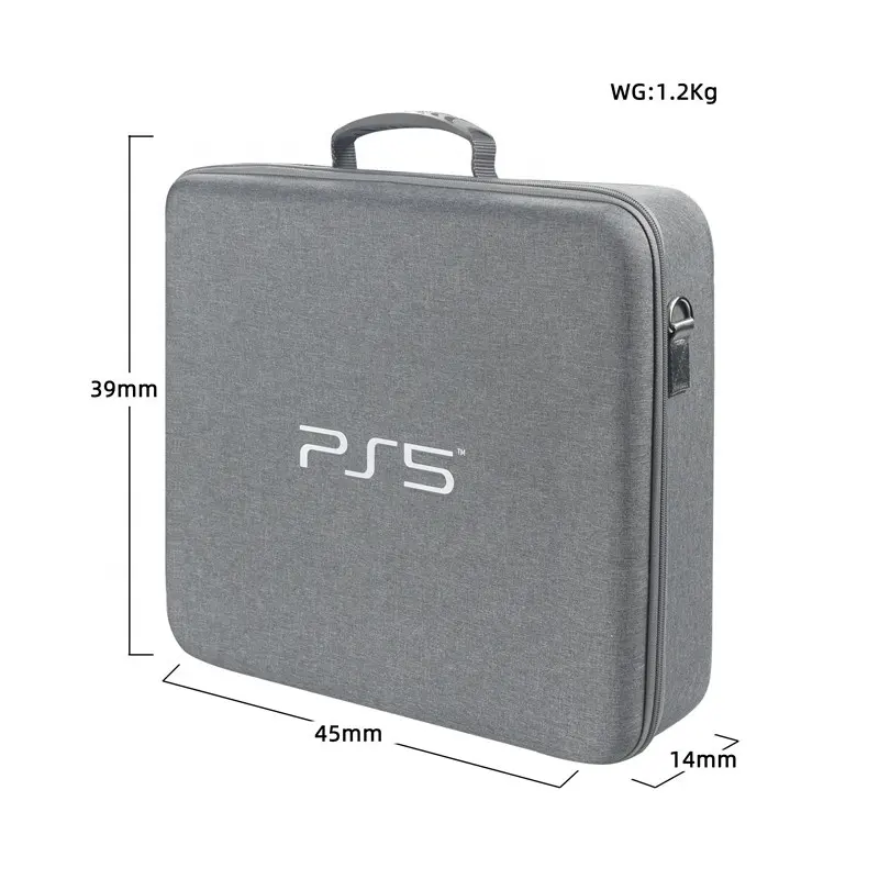 PS5 भंडारण बैग हार्ड कवर खोल निविड़ अंधकार हैंडबैग Shockproof पोर्टेबल यात्रा के मामले के लिए 5 प्लेस्टेशन कंसोल और नियंत्रकों