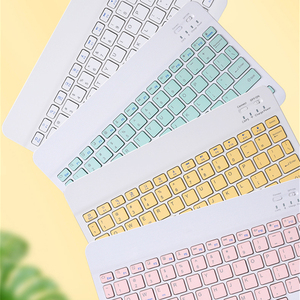 Miniteclado y ratón delgado de 7 pulgadas para tableta, teclado inalámbrico para teléfono Android, ruso y español, 2022 - Product Image 4