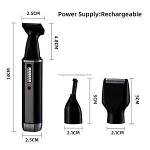 Kemei KM-6630 multifungsi 4 in 1, Kit Perawatan Wajah Pria pemangkas rambut hidung elektrik - Product Image 4