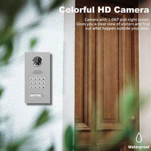 Smart video telefono del portello del supporto POE applicazione mobile a due vie parlare e di monitoraggio fisico cifre tastiera la password di sblocco per la villa - Product Image 5