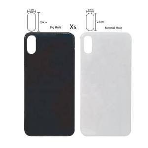 Büyük delik geri cam iPhone 8 8 artı 11 Pro Max 12 12 Mini 12 Pro Max X XR XS Max pil kapağı konut - Product Image 5