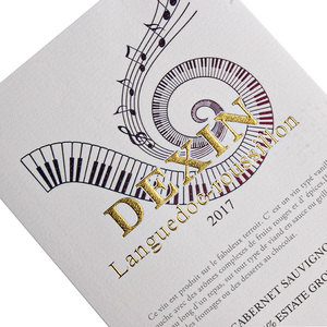 Sang Trọng Biểu Tượng Tùy Chỉnh Thiết Kế Tư Nhân Không Thấm Nước Lá Vàng In Nổi Giấy Dán Nhãn Cho Whisky Gin Rượu Chai Thủy Tinh - Product Image 4