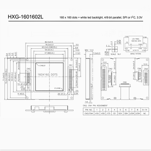 Lc7981 3-Zoll-Bildschirm Spi oder Custom Made Module Zahnrad anzeige LCD-Schnitts telle Monochrom I2c Grafik - Product Image 3