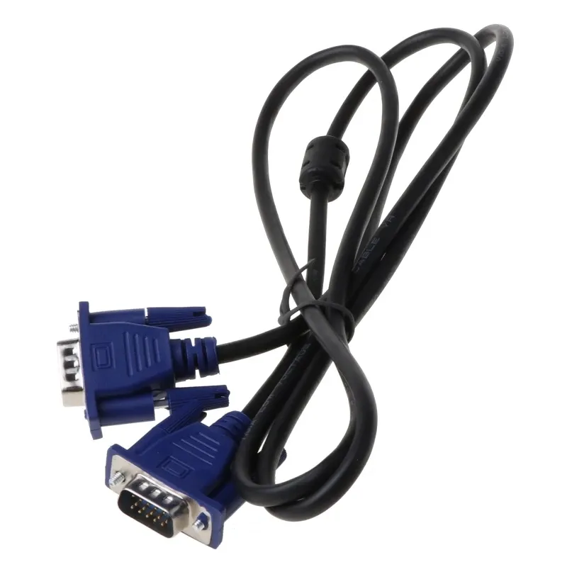 Kabel VGA 3 + 2 1.5m b10m VGA 15 Pin kabel ekstensi laki-laki ke laki-laki untuk proyektor PC Laptop HDTV