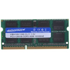 DDR3L RAM 8GB bellek modülü PC3L-12800 SODIMM