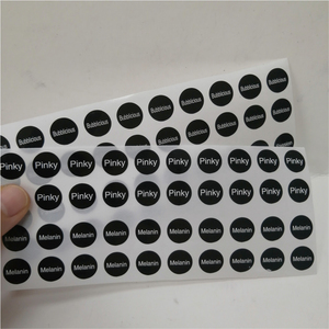 少量定制小圆唇彩贴纸，印刷化妆品唇膏管标签用强胶 - Product Image 3