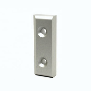 Precision CNC Square <strong>Coupling</strong> <strong>M3</strong> Threaded Bracket Aluminum Fixing Block Natural Anodized Machined Parts - Product Image 3