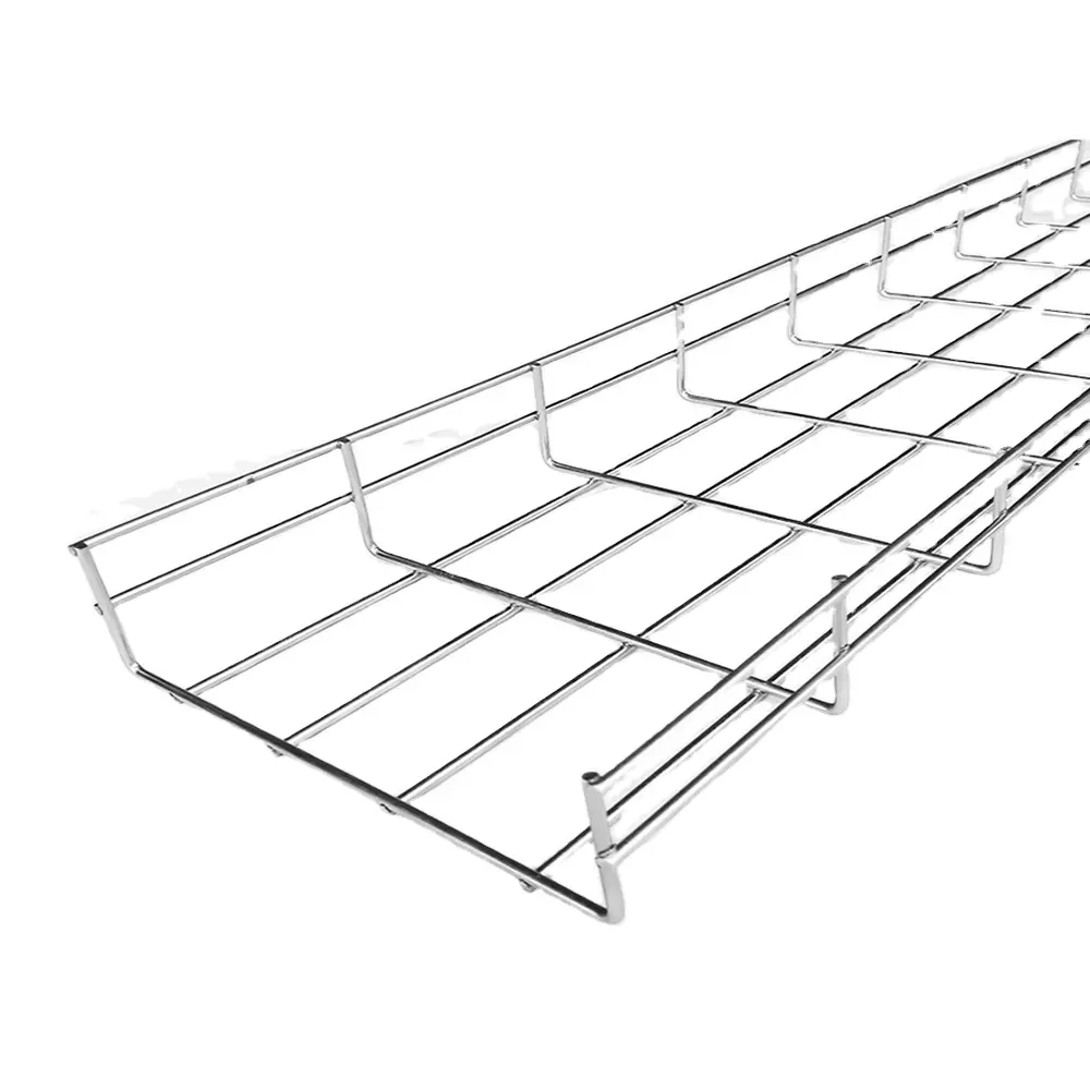 BESCA高品質ワイヤーメッシュメタルブリッジ機器ステンレス鋼ワイヤーバスケットケーブルトレイ