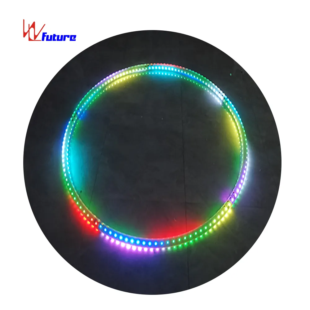 Acrobatic Roll Ring, Professional LED Cyr Wheel For Circus Show, Magicians & Performers LED Ring fluorescent big ring,